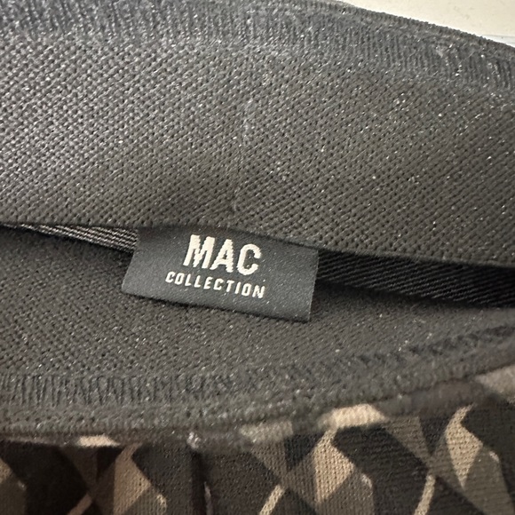 MAC Jeans Flare - Pine Tree Print Pullon Dress Pants sz 40 or size large - Picture 7 of 11